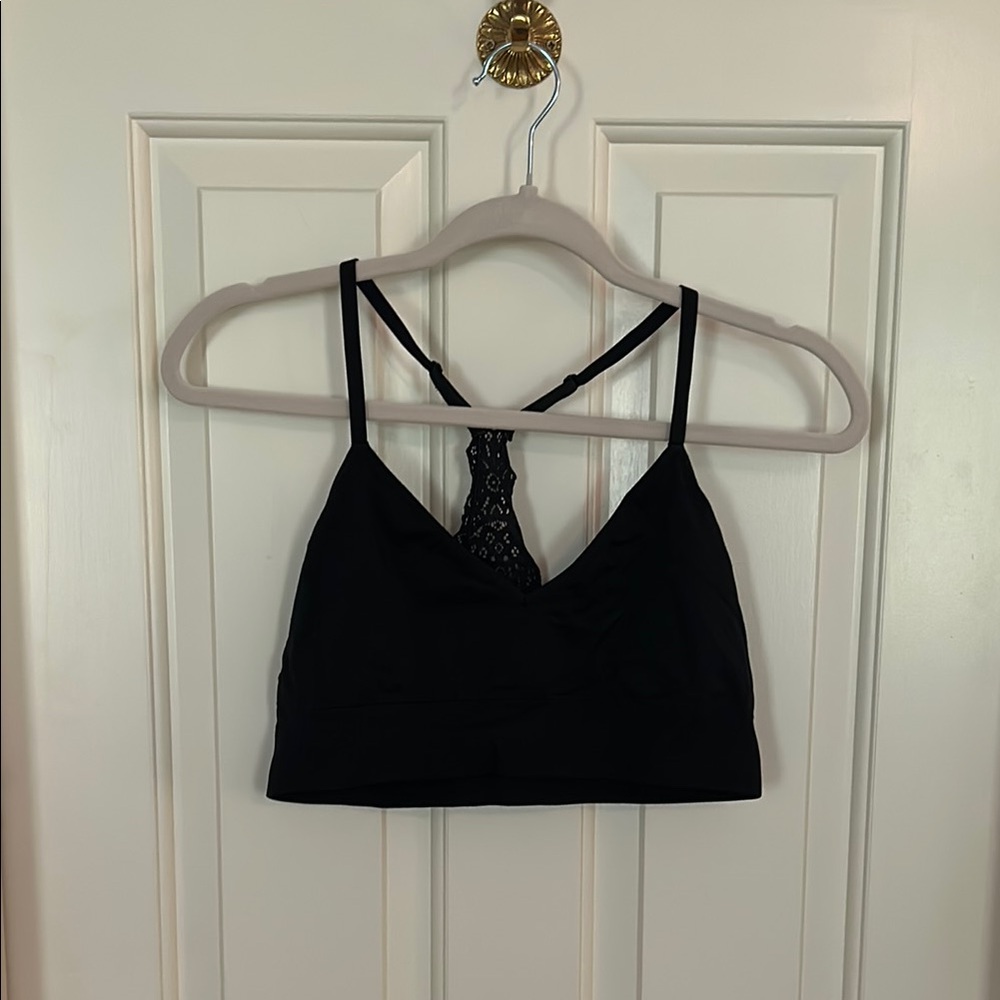 Auden Black Lace-Back Bralette size XL